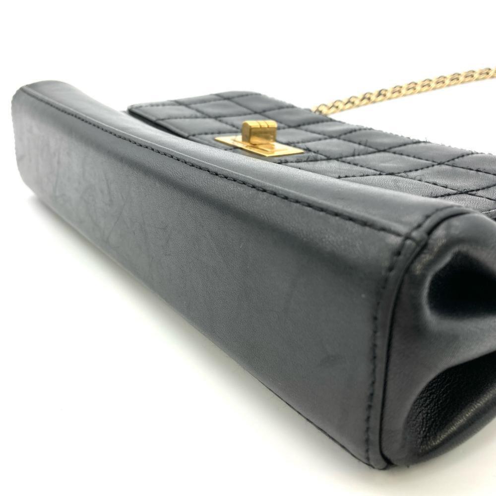 CHANEL Chocobar Shoulder Bag Lambskin Black - Picture 4 of 10
